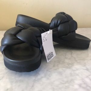 H&M Braided Slides